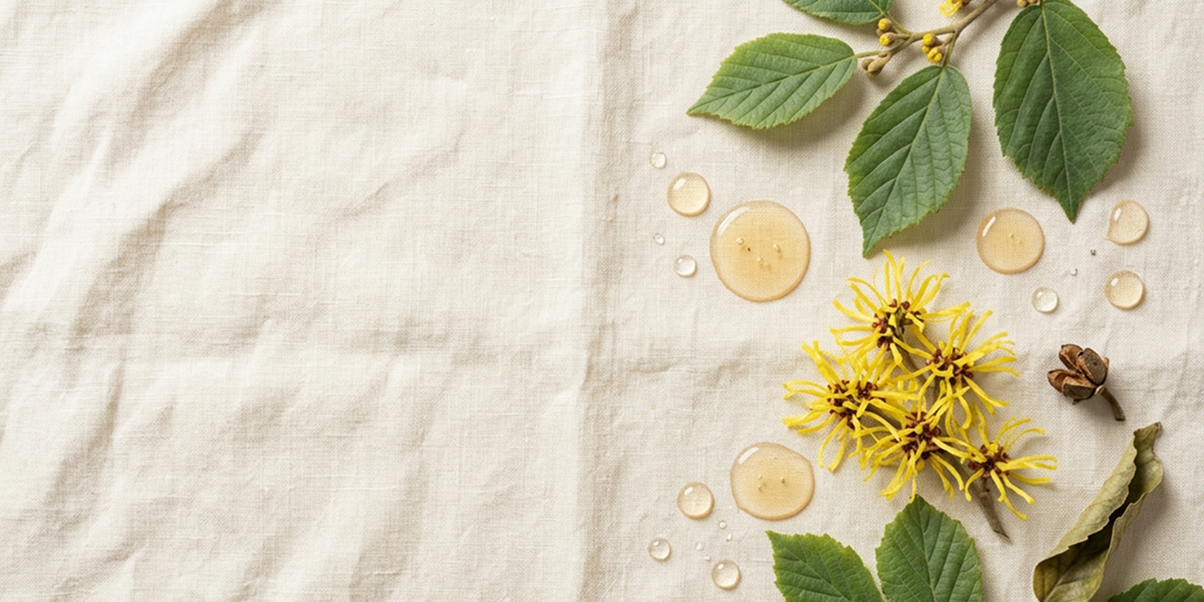 Estratto di amamelide per skincare naturale e pelle mista