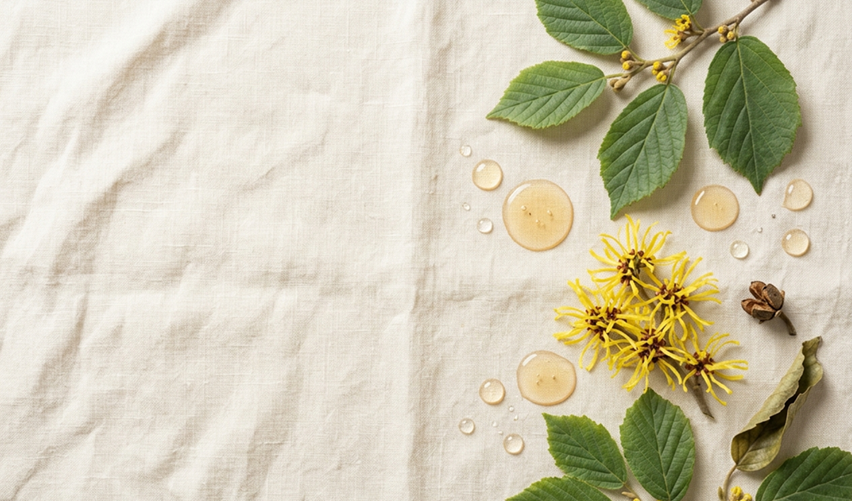 Estratto di amamelide per skincare naturale e pelle mista